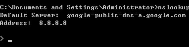 ݔ��nslookup
